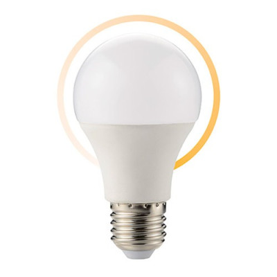 Bombilla LED REGULABLE E27 estadar A60 10W 880 lumenes tono calido 3000K-imagen_A