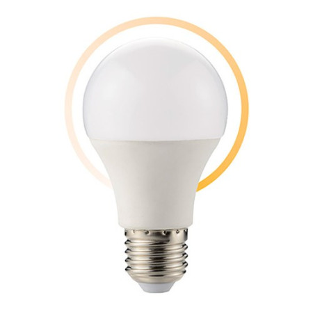 Bombilla LED REGULABLE E27 estadar A60 10W 880 lumenes tono calido 3000K-imagen_A