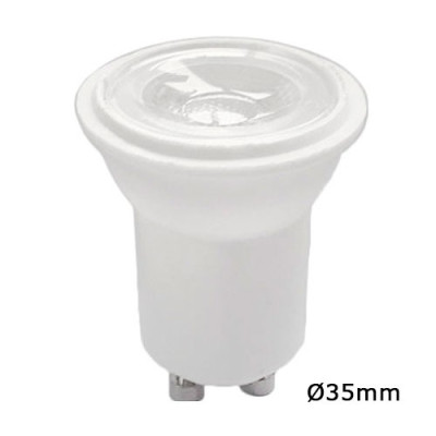 Bombilla LED 35mm GU10 3W 380 lumenes tono calido 2700K-imagen_A