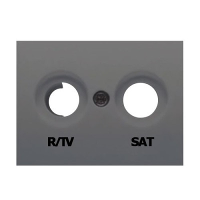 Tapa television R-TV-SAT gris sombra BJC 21320-GS CORAL-imagen_A