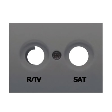 Tapa television R-TV-SAT gris sombra BJC 21320-GS CORAL-imagen_A