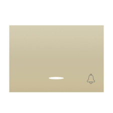 Tecla pulsador timbre con visor dorado perlado BJC 21716-DPL CORAL-imagen_A