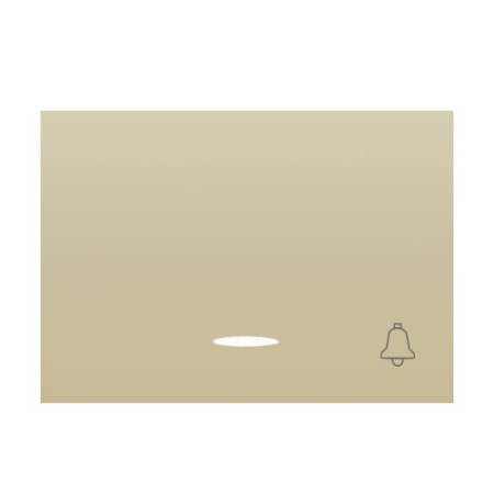 Tecla pulsador timbre con visor dorado perlado BJC 21716-DPL CORAL-imagen_A