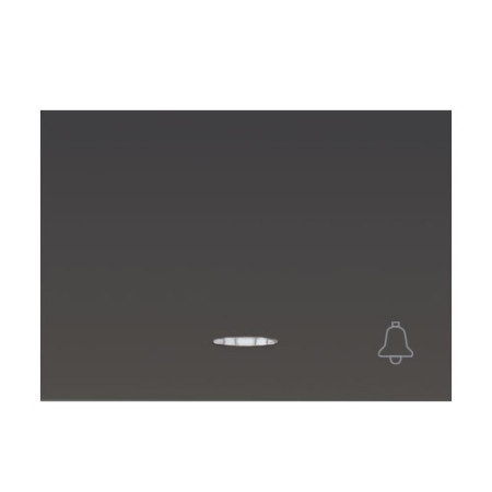 Tecla pulsador timbre con visor gris lava BJC 21716-GLL CORAL-imagen_A