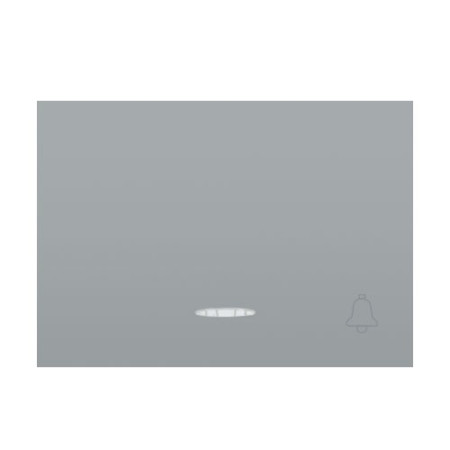 Tecla pulsador timbre con visor plata luna BJC 21716-PLL CORAL-imagen_A