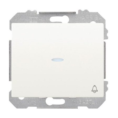 Pulsador timbre blanco IP44 con señalizador BJC 185016-L IRIS ESTANCA-imagen_A
