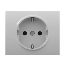 Tapa de enchufe 2P+T aluminio mercurio BJC 18724-MA IRIS-imagen_A