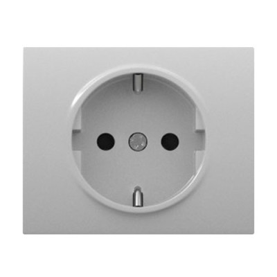Tapa de enchufe 2P+T aluminio mercurio BJC 18724-MA IRIS-imagen_A