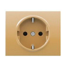 Tapa de enchufe 2P+T dorado odisea BJC 18724-OD IRIS-imagen_A