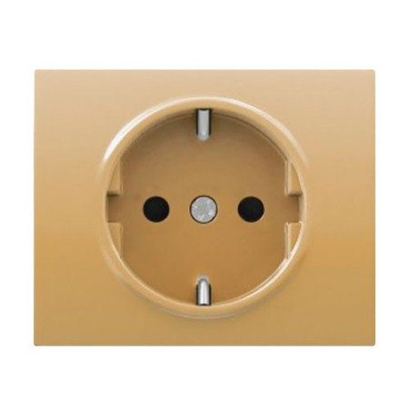 Tapa de enchufe 2P+T dorado odisea BJC 18724-OD IRIS-imagen_A