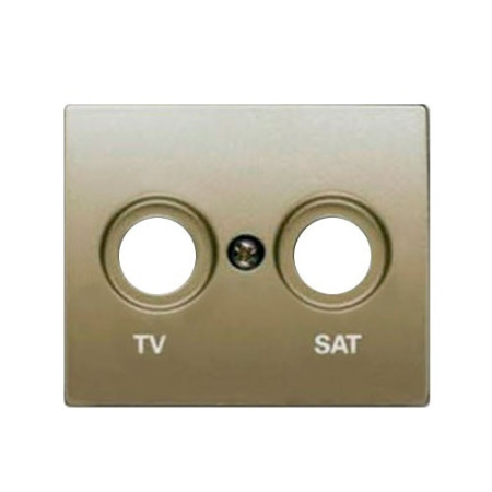 Tapa television R-TV-SAT dorado malta BJC 22320-DM MEGA-imagen_A