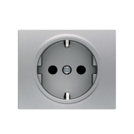 Tapa de enchufe 2P+T aluminio fusion BJC 22724-AF MEGA-imagen_A