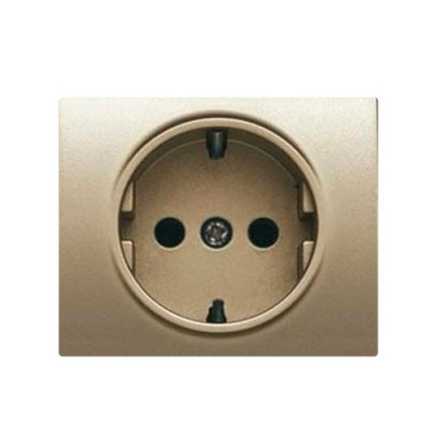 Tapa de enchufe 2P+T bronce niebla BJC 22724-BN MEGA-imagen_A