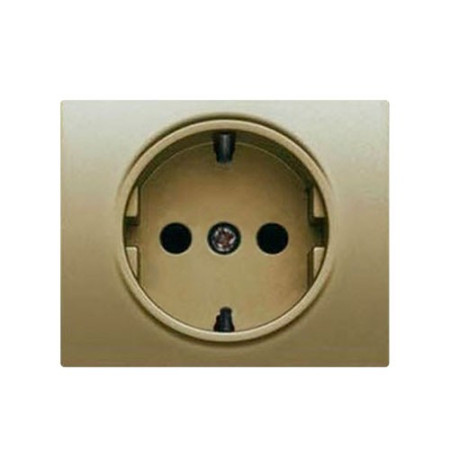 Tapa de enchufe 2P+T dorado malta BJC 22724-DM MEGA-imagen_A