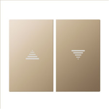 Tecla doble de Persianas (pulsador-interruptor) bronce niebla BJC 22765-BN MEGA-imagen_A