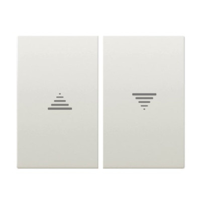 Tecla doble de Persianas (pulsador-interruptor) blanco satin BJC 22765-BS MEGA-imagen_A