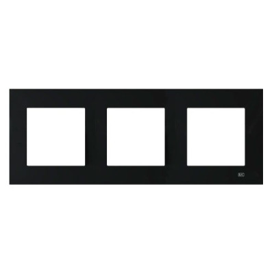 Marco de 3 elementos negro piano BJC 23003-NP VIVA-imagen_A