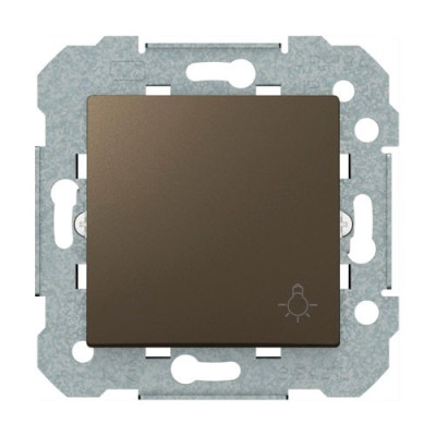 Pulsador logo bombilla Gris lava BJC 23516-2GL VIVA-imagen_A