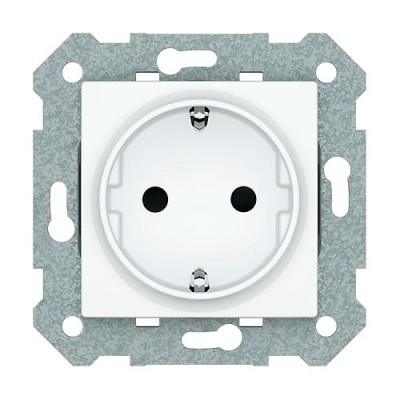 Enchufe 2P+T emborne por tornillos Blanco polar BJC 23524VIVA-imagen_A