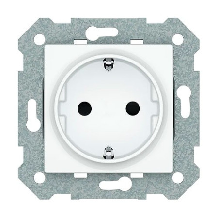 Enchufe 2P+T emborne por tornillos Blanco polar BJC 23524VIVA-imagen_A