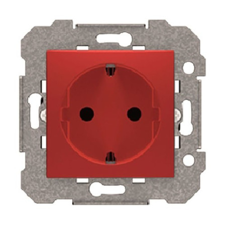 Enchufe 2P+T emborne por tornillos Rojo BJC 23524-R VIVA-imagen_A