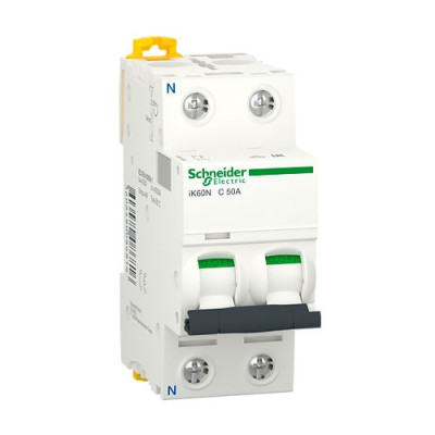Automatico Magnetotermico SCHNEIDER 1P+Neutro 50A A9K24650-imagen_A