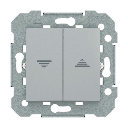 Doble interruptor de persianas Plata luna BJC 23569-PL VIVA-imagen_A