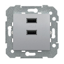 Cargador doble USB Plata luna BJC 23580-PL VIVA-imagen_A