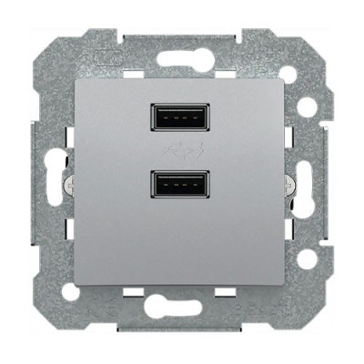 Cargador doble USB Plata luna BJC 23580-PL VIVA-imagen_A