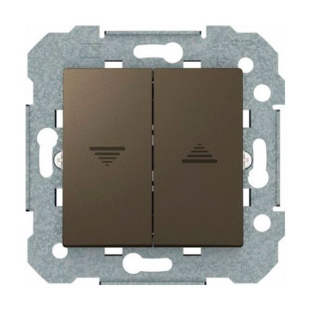 Doble interruptor de persianas Gris lava BJC 23569-GL VIVA-imagen_A
