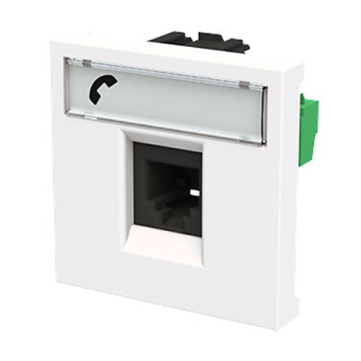 Toma de Telefono RJ12 Blanco NIESSEN N2217.6BL ZENIT-imagen_B