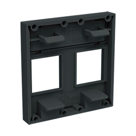 Tapa 1 soporte informatico Antracita NIESSEN N2218.1AN ZENIT-imagen_C