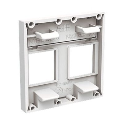 Tapa 2 soportes informaticos Blanca NIESSEN N2218.2BL ZENIT-imagen_C