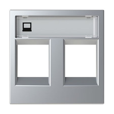 Tapa 2 soportes informaticos Plata NIESSEN N2218.2PL ZENIT-imagen_A