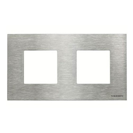 Marco 2 Elementos Acero Inoxidable NIESSEN N2272OX ZENIT-imagen_A