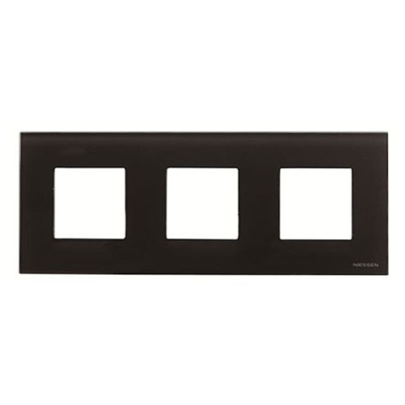 Marco 3 Elementos Cristal Negro NIESSEN N2273CN ZENIT-imagen_A