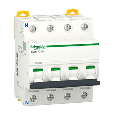 Automatico Magnetotermico SCHNEIDER 3P+Neutro 25A A9K24725-imagen_A