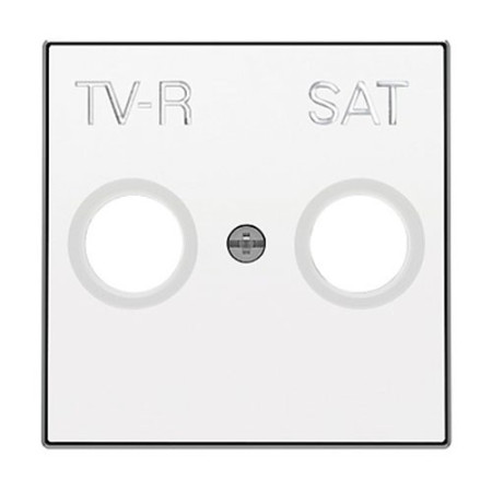 Tapa de toma de Television TV-R-SAT blanco soft NIESSEN 8550.1-BL SKY-imagen_A