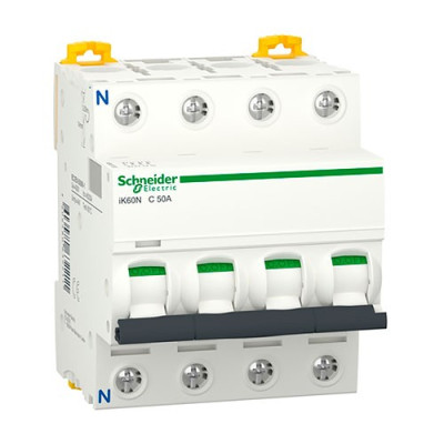 Automatico Magnetotermico SCHNEIDER 3P+Neutro 50A A9K24750-imagen_A