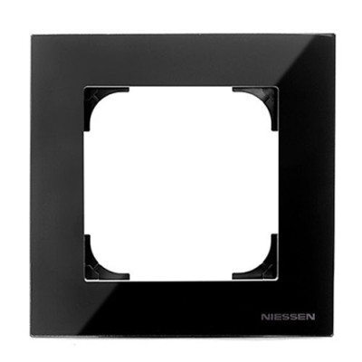 Marco de 1 Elemento cristal negro NIESSEN 8571-CN SKY-imagen_A