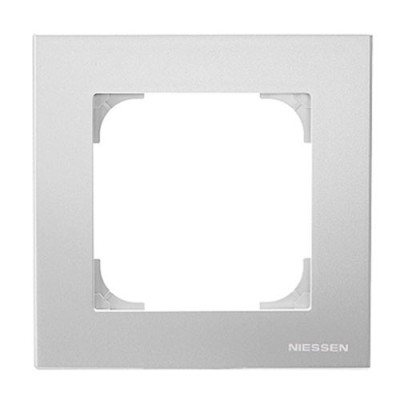 Marco de 1 Elemento plata NIESSEN 8571-PL SKY-imagen_A