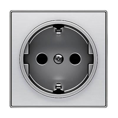 Tapa de Enchufe Schuko acero inoxidable NIESSEN 8588-AI SKY-imagen_A