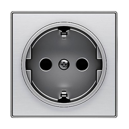 Tapa de Enchufe Schuko acero inoxidable NIESSEN 8588-AI SKY-imagen_A