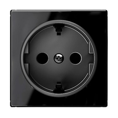 Tapa de Enchufe Schuko cristal negro NIESSEN 8588-CN SKY-imagen_A
