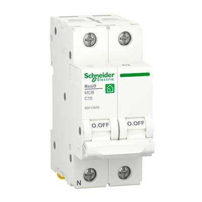 Automatico Magnetotermico SCHNEIDER 1P+N 10A vivienda R9F12610 Resi9-imagen_A