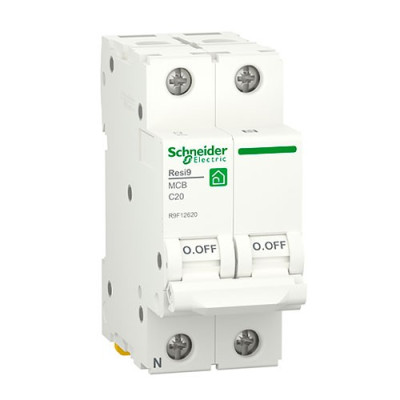 Automatico Magnetotermico SCHNEIDER 1P+N 20A vivienda R9F12620 Resi9-imagen_A