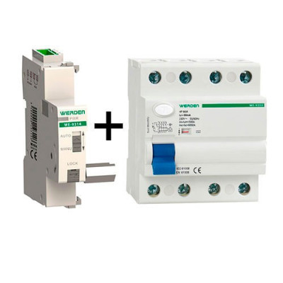 Diferencial rearmable WERDEN 4x80x30 mA con 3 rearmes-imagen_A