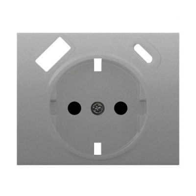 Tapa enchufe 2P+T USB aluminio fusión | BJC 22724-USB-AF MEGA