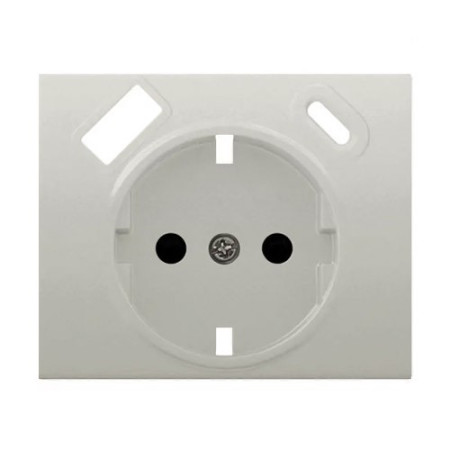 Tapa enchufe 2P+T USB blanco satín | BJC 22724-USB-BS MEGA