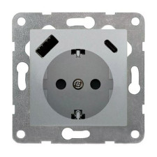 Enchufe doble cargador USB Blanco polar | BJC 23526-USB VIVA